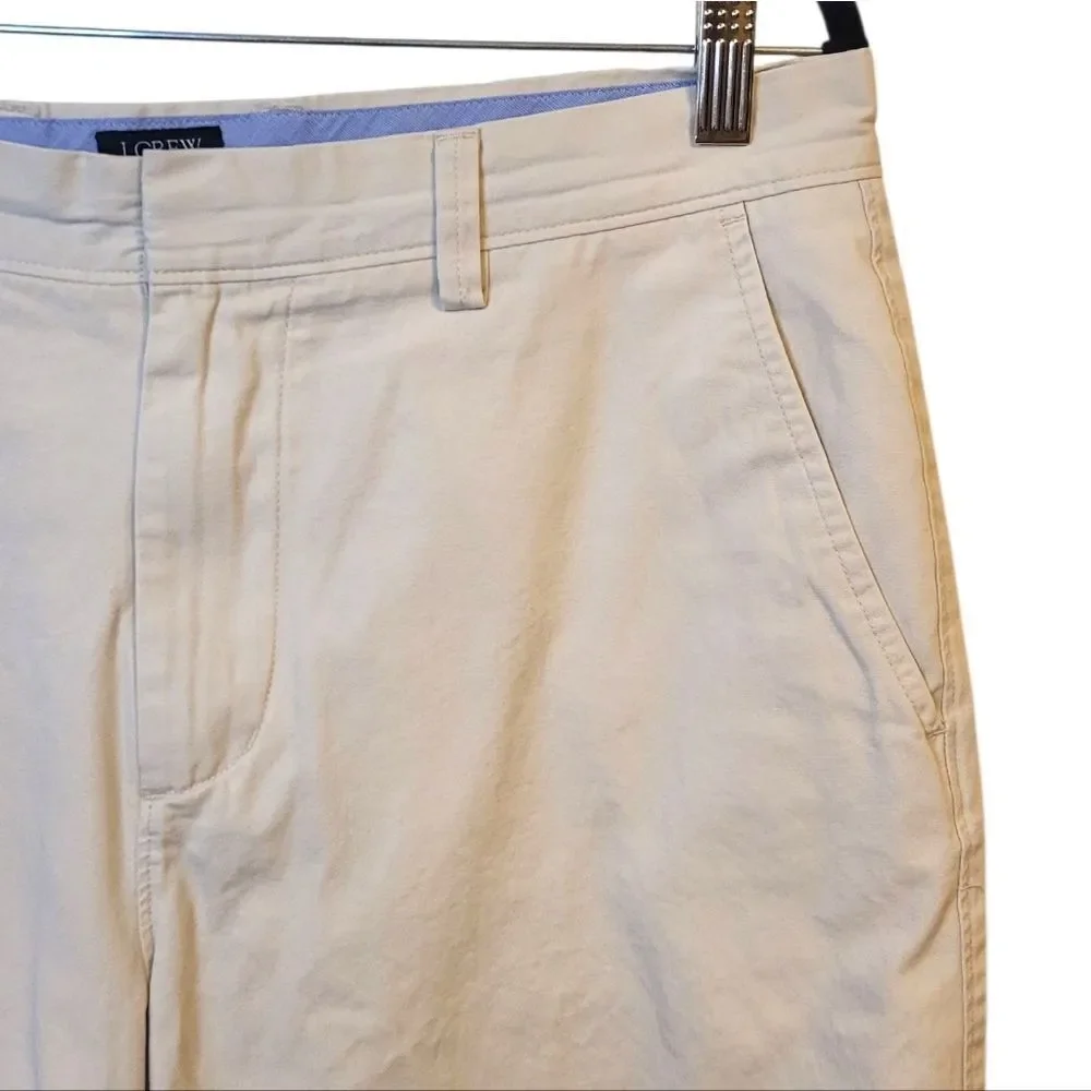 J. Crew Men's Light Khaki Rivington Chino Shorts Size 33W